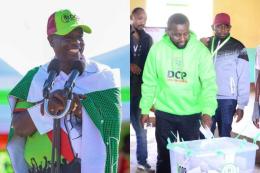 Collage photo of Rigathi Gachagua and Sammy Ngotho.